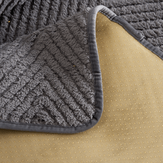 Plush Herringbone Sofa Cover