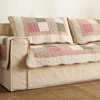 Washable Whimsy Quilted Sofa Cover