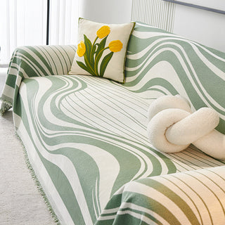 Modern Wave Pattern Sofa Cover