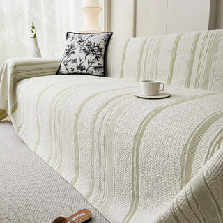 Textured Neutral Sofa Cover