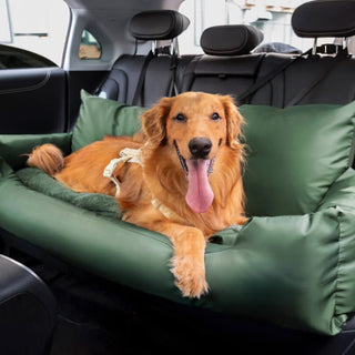 Travel Bolster Safety Waterproof Medium Large Dog Car Back Seat Bed