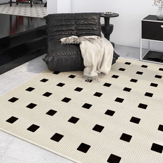 Easy Clean Rug Graphic Dot Spillproof Pet-Friendly Living Room Large Runner Rug