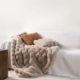 Faux Fur Throw Pillow Cover