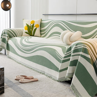 Modern Wave Pattern Sofa Cover