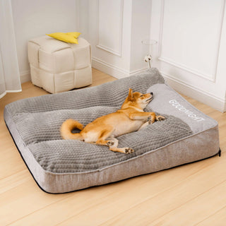 PawHaven Orthopedic Lounger: Premium Comfort Dog Bed