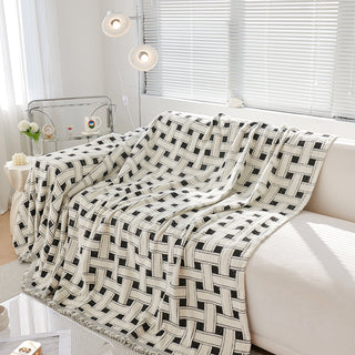 Cozy Winter Crosshatch Style Sofa/Couch Cover