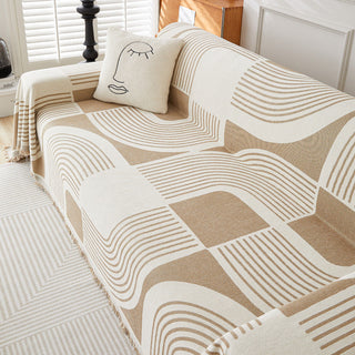 Geometric Harmony Sofa Cover