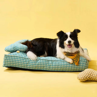 Waffle Shape Sweet Dreams Calming Dog Bed