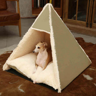 Triangle Large Space Warm Skin-Friendly Camping Dog & Cat Tent Bed