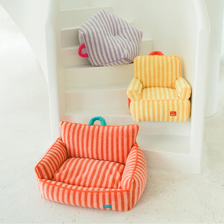 ZEZE Pets Snuggly Stripes Pet Bed